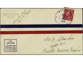 Arctic Flight Point Barrow-Spitsbergen by Hubert Wilkins 1928. Cover to Mexico with the autograph of the aviator and cachet S
