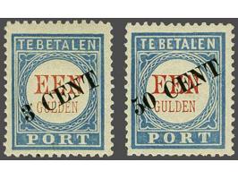 Hulpuitgifte 3 en 5 cent met certificaat Bakker 2003, cat.w. 800