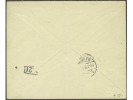 Armenwet 2½ cent groen in paar op envelop 11-2-1916 naar Haarlem, pracht ex. (verticale archiefvouw)