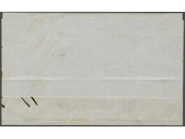 25 cent donkerviolet type II tanding 12¾ x 11¾ op briefomslag van Amsterdam 2-11-1871 naar Genua (I), pracht ex.
