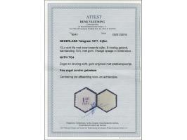 12½ cent lila en zwart, pracht ex. met miniem plakkerrestje en certificaat Vleeming 2016, cat.w. 350