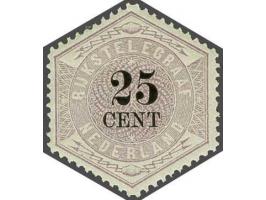 25 cent lila en zwart, pracht ex. met certificaat Vleeming 2012, cat.w. 1750