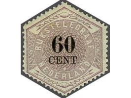 60 cent lila en zwart, pracht ex. (gomvouwtje), cat.w. 700