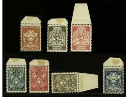 15 cent t/m 7½ gulden met velrand met certificaat NVPH 1980, nr. BK6 origineel gomvouwtje, cat.w. 1500