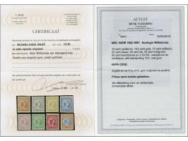 Hangend Haar 10 cent t/m 2½ gulden met certificaten Muis 2001 en Vleeming 2016, cat.w. 2100