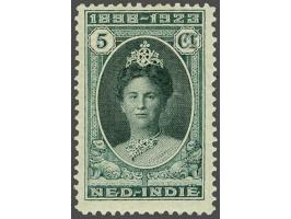 Jubileum 5 cent blauwgroen tanding 11½ x 11, pracht ex. met certificaat De Jong 1996, cat.w. 1250