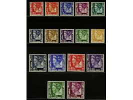 Kreisler 10 cent t/m 2½ gulden zonder watermerk, cat.w. 525