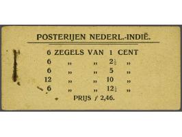 Boekje fl. 2,46 met 6x zegels nrs. 41, 43, 46 en 49 en 12x nr. 48, pracht ex. (boekje compleet doch nietje iets roestig), cat