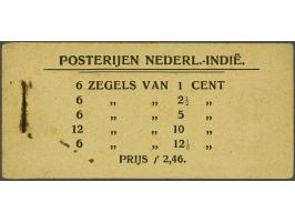 Boekje fl. 2,46 met 6x zegels nrs. 41, 43, 46 en 49 en 12x nr. 48, pracht ex. (boekje compleet doch nietje iets roestig), cat
