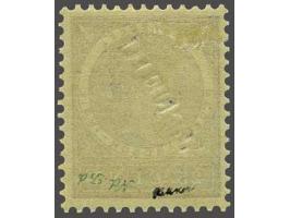 25 cent violet met variëteit kopstaande opdruk, luxe ex. gesigneerd Hekker en met certificaat Ned. Bond 2001, cat.w. 1750