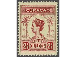 Wilhelmina met palmen 2½ gulden karmijn tanding 12½ met certificaten Moeijes 1992 en NKD 2015, cat.w. 425