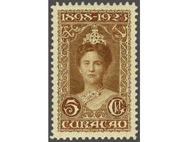5 gulden roodbruin tanding 11 x 11½, pracht ex. met certificaten APF 1989 en Moeijes 1992, cat.w. 750