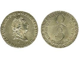 Hannover 2/3 Thaler 1814 Georg III, Vz+