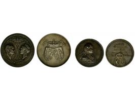 1786 Karl Anselm silver, 26mm EF and 1890-1915, Silberne Hochzeit Albert & Margarethe, silver 33mm door Poellath VF