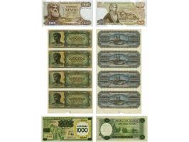collectie papiergeld, waarbij betere, met duplicaten in album