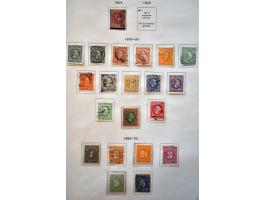 collectie 1852-1966 gestempeld later * met betere ex. en series w.b. nrs. 1 t/m 47, 49, 104-105, 130, 535-537 *, LP13, Bernha