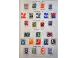 collectie 1852-1966 gestempeld later * met betere ex. en series w.b. nrs. 1 t/m 47, 49, 104-105, 130, 535-537 *, LP13, Bernha