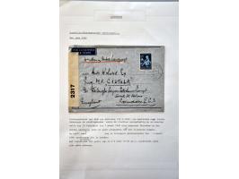 collectie luchtpost Nederland-Engeland en Engeland-Nederland 1921-1946,40 poststukken w.b. betere vluchten, gebruik luchtpost