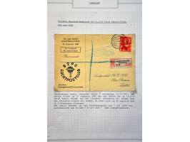 collectie luchtpost Nederland-Engeland en Engeland-Nederland 1921-1946,40 poststukken w.b. betere vluchten, gebruik luchtpost