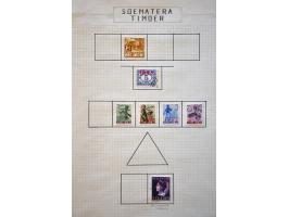 collectie met betere ex. (o.a. Lombok 5 cent cijfer "zon met stralen"), interimperiode en Indonesië met doubletten, fragmente
