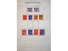 collectie met betere ex. (o.a. Lombok 5 cent cijfer "zon met stralen"), interimperiode en Indonesië met doubletten, fragmente