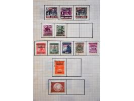 collectie met betere ex. (o.a. Lombok 5 cent cijfer "zon met stralen"), interimperiode en Indonesië met doubletten, fragmente