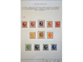 Ontwerpen door Oscar Berger-Levrault te Straatsburg. Collectie van 21 zegels w.b. 1 velletje. Tevens vervalsingen diverse pro