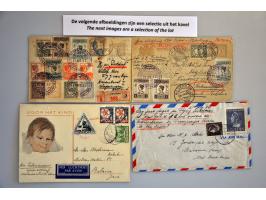100 luchtpoststukken 1927-ca.1946, veel van/naar Ned.-Indië