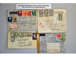ca. 40 poststukken w.b. Nederlands Nieuw-Guinea, undercover mail en beporte envelop Zuid-Afrika - Curaçao met emissie 1952