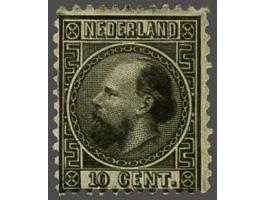 Getande kleurproef 10 cent type I door J.W. van Kempen te Voorschoten in zwart, pracht ex.