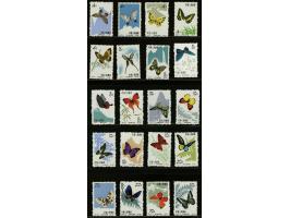 Butterflies 4 - 50 fen, very fine, cat.v. 600