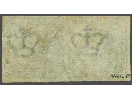 Coat of Arms 16 skilling grey violet in pair, fine/very fine and signed Wahl, cat.v. 440+