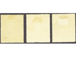 Pakkeporto 1 - 10 øre perforated 12¼, very fine mounted mint, cat.v. 2200 (Facit nrs. P1-P3, SEK 19.500)