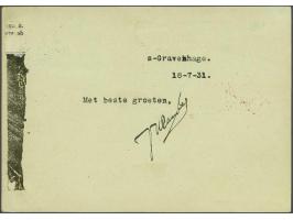 Polarfahrt 1931 Treaty post the Netherlands. Card from The Hague 18-7-1931 via Friedrichshafen to the ice breaker Malyguin (V