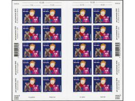 Pro Juventute 2010 85 - 100 centimes in complete minisheets of 20 including 5 pairs with interpanneau