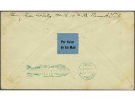 Pan-America Flight of the Graf Zeppelin 1930. $ 2,60 blue on cover to Newark, N.J. with special cachet type I and the autogra