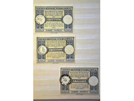 International Reply Coupons (Internationale Antwortscheine) 1944 type London (8 ex.) alle gestempeld in Württemberg (Boppinge