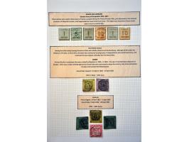 collectie inclusief staten tot ca. 1952 opgezet op blanco bladen