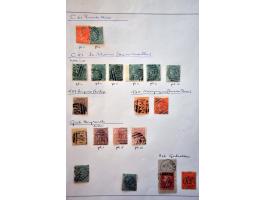 used abroad kleine collectie met enkele betere ex. in gemengde kwaliteit op albumbladen 