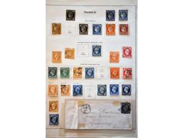 collectie 1849-1902 met kleurvariëteiten w.b. betere ex. op albumbladen 