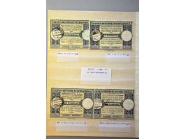 International Reply Coupons (Internationale Antwortscheine) 1939-1945 type London (15 ex.) met veel verschillende stempels