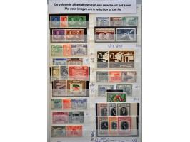 collectie jaren '50 meest ** + FDC UPU 75 jaar op albumbladen