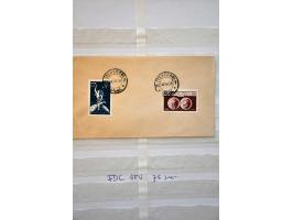 collectie jaren '50 meest ** + FDC UPU 75 jaar op albumbladen