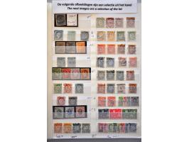 collectie op albumbladen */** en gestempeld w.b. breedgerande nr. 1 