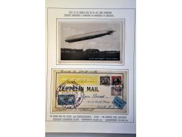 5 Zeppelin covers w.b. Pan-American Flight 1930 met 65 cents Scott nr. C13, Century of Progress Flight 1933 met 50 cents Scot