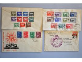 4 philatelic covers around 1950 including First Chinese People's Political Conference $30 - $200 1st printing (Mi. nrs. 1I-4I