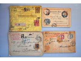 post(waarde)stukken meest ouder materiaal met klassiek w.b. Duitsland en Staten, Italië, Great Britain (Penny Black 2e keus) 