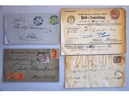 post(waarde)stukken meest ouder materiaal met klassiek w.b. Duitsland en Staten, Italië, Great Britain (Penny Black 2e keus) 