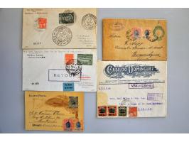 5 betere brieven w.b. 2x zeppelin 1930