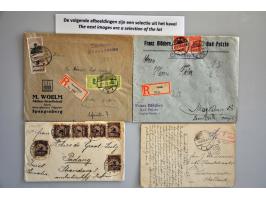 ca. 175 Infla covers w.b. naar het buitenland verzonden in doosje